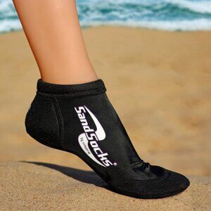 Black Low Top Sprites Sand Socks